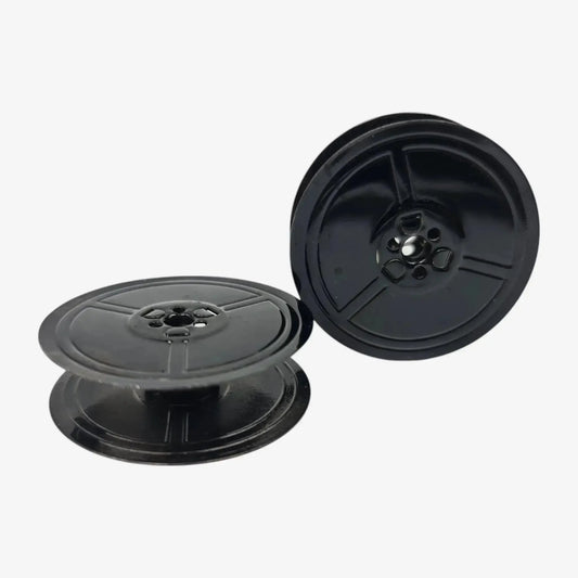 Original Vintage Black Metal Ribbon Spools for German Typewriters DIN 2103 El Granero Typewriter.Company