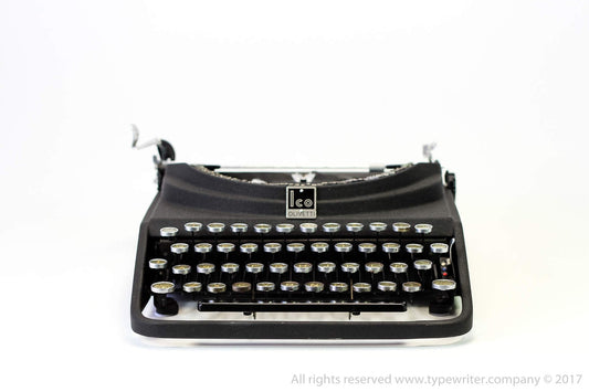 SALE! - Olivetti ICO MP1 Original Black Typewriter, Vintage, Professionally Serviced