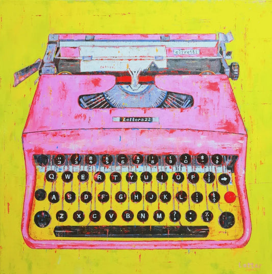 Painter-Colin-Latter-is-Capturing-Olivetti-Typewriter-Souls ElGranero Typewriter.Company