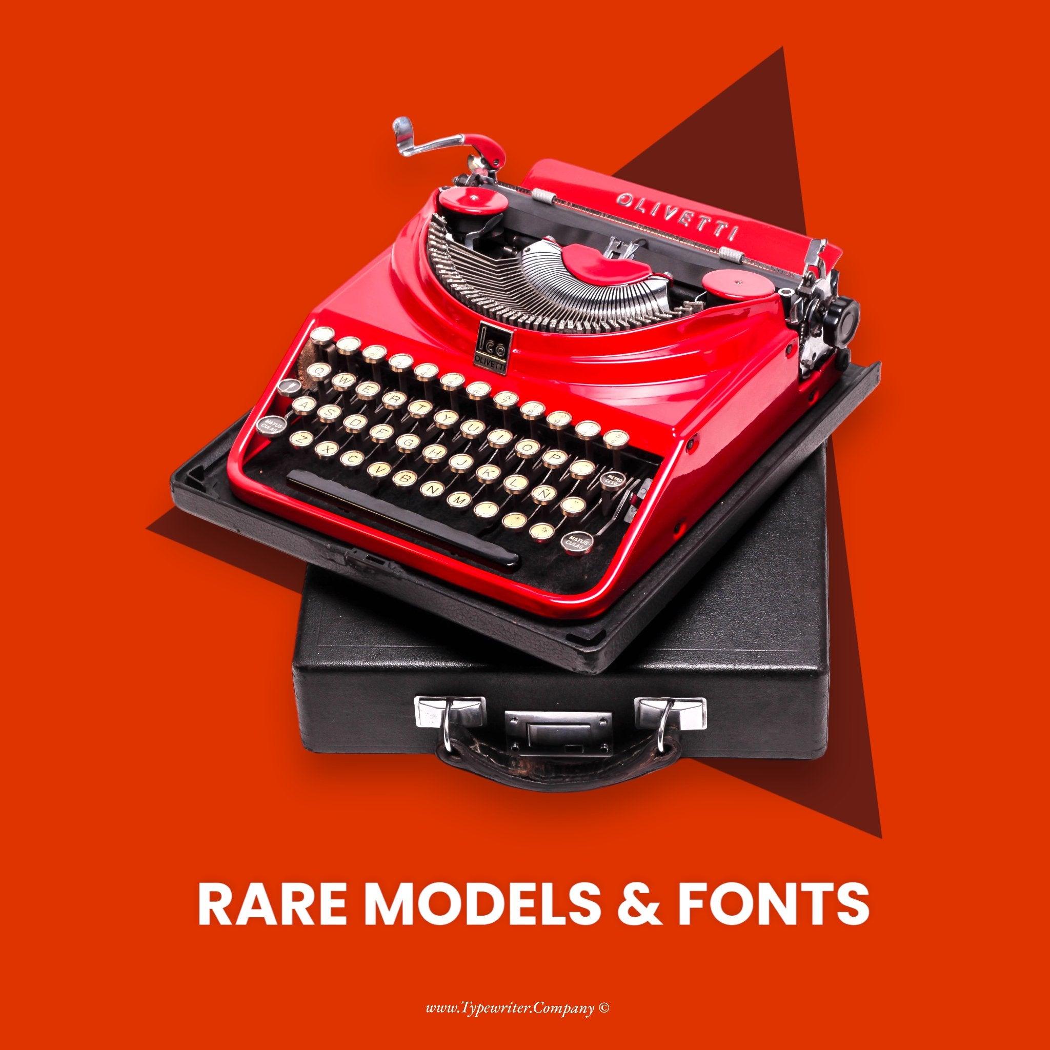 RARE TYPEWRITER MODELS & FONTS - El Granero Typewriters – ElGranero ...