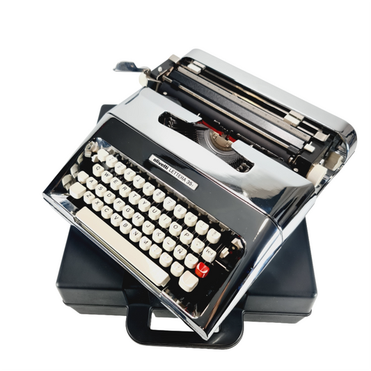 Limited Edition Olivetti Lettera 35 Typewriter (01of 50) chrome-plated