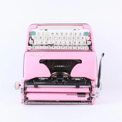 SOLD! Olympia SM 2/3 Pink, Vintage Manual Typewriter, Refurbished - ElGranero Typewriter.Company