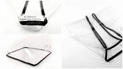 MEDIUM Typewriter Dust Cover for Olivetti Studio 46 (42), Transparent - ElGranero Typewriter.Company
