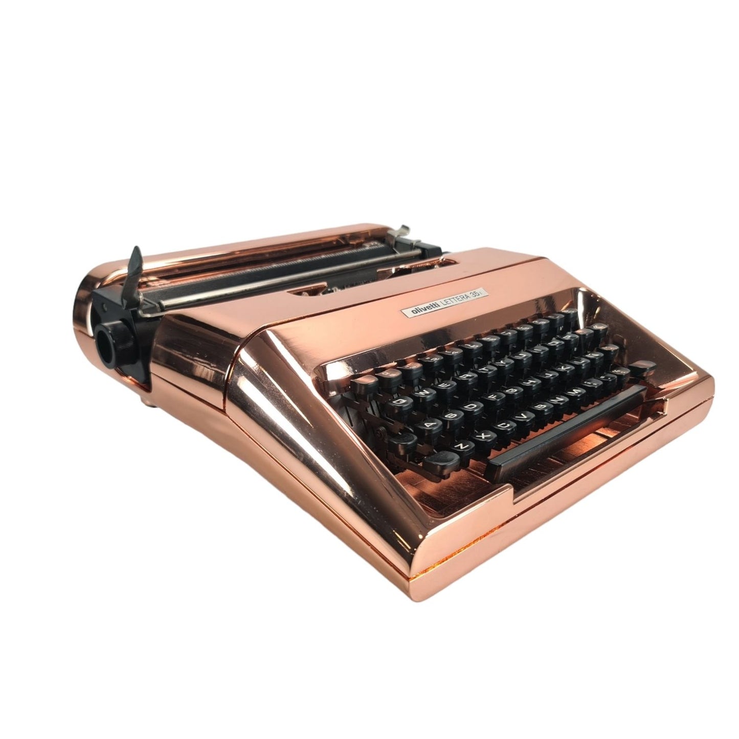 Limited Edition Copper-Plated Olivetti Lettera 35 Typewriter - ElGranero Typewriter.Company