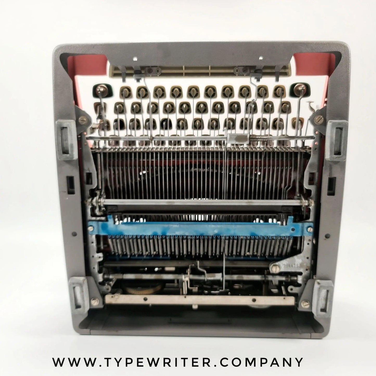 SOLD! Olympia SM Flamingo Pink, Vintage Manual Typewriter, Restored - ElGranero Typewriter.Company