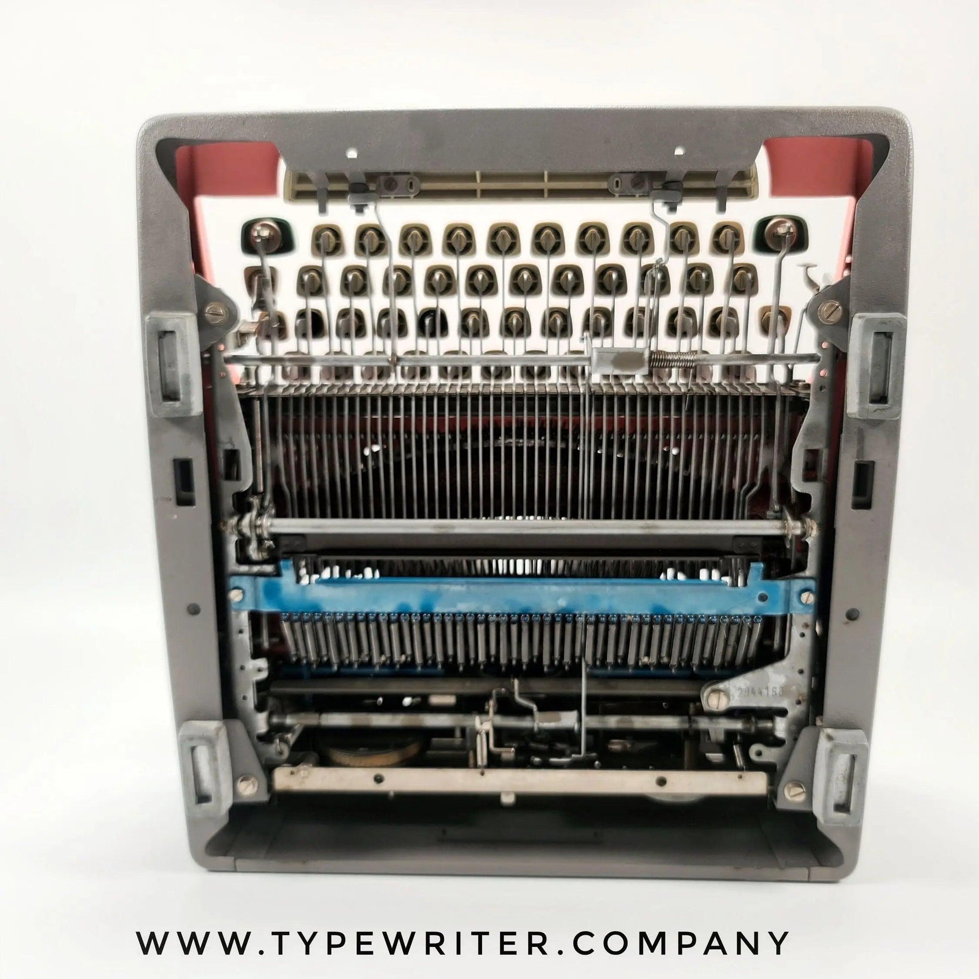 SOLD! Olympia SM Flamingo Pink, Vintage Manual Typewriter, Restored - ElGranero Typewriter.Company