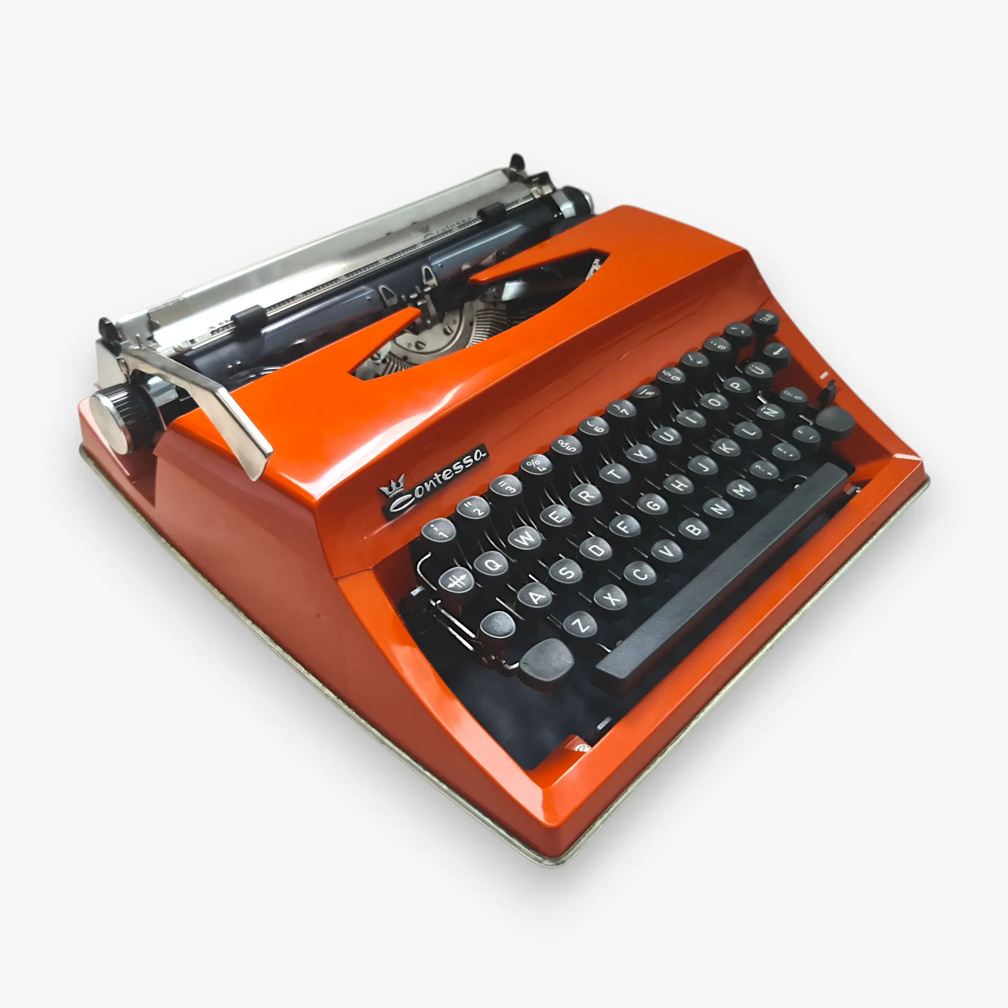 Adler Contessa DeLuxe Typewriter, Portable Vintage QWERTY