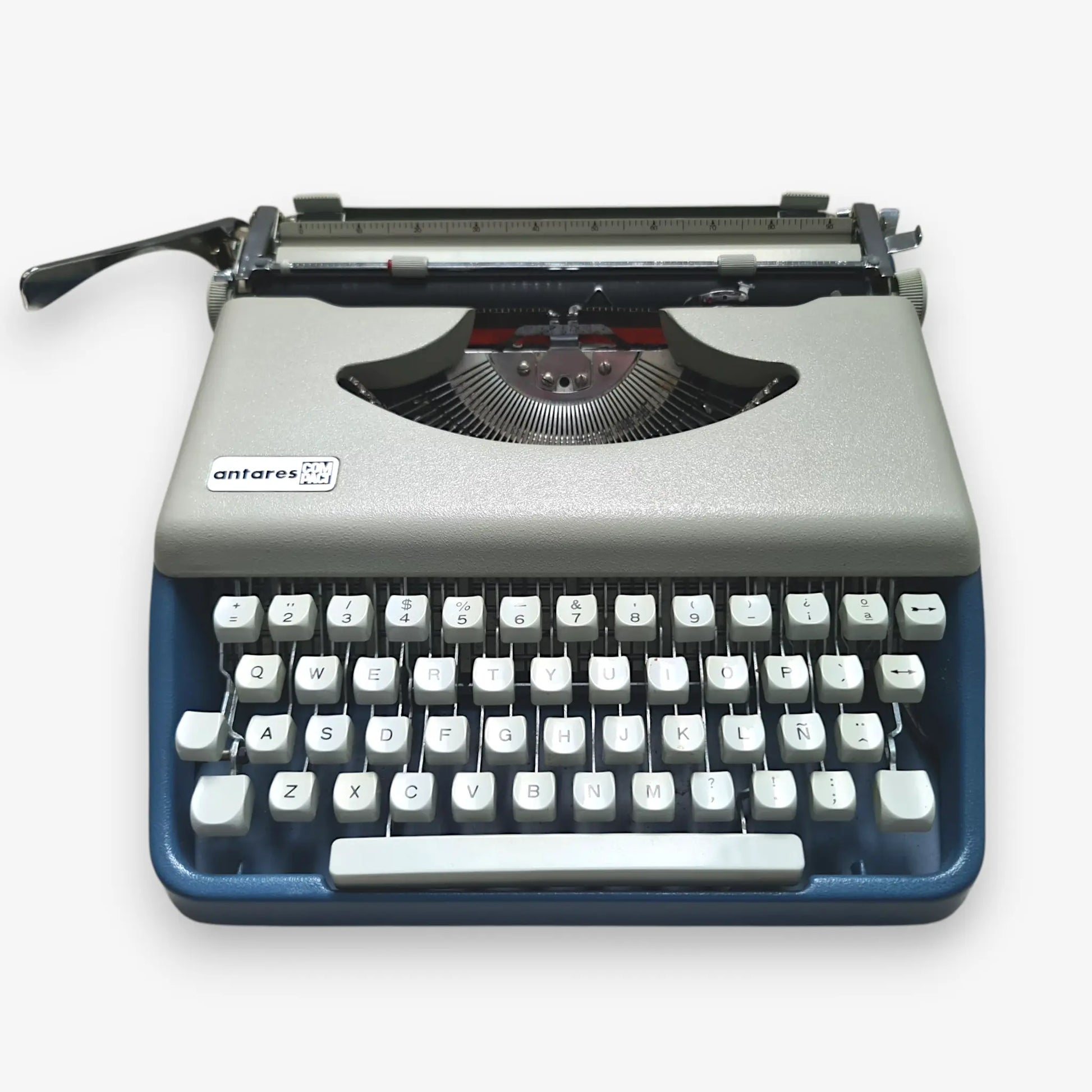Antares Compact Typewriter, QWERTY working vintage typewriter  ElGranero Typewriter.Company