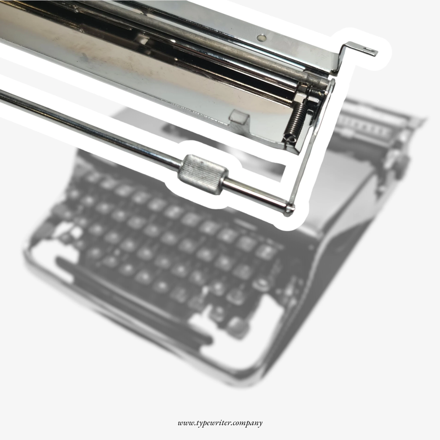 Chrome Olivetti Paper Lettera 22 (Pluma 22) Typewriter Spare Part  ElGranero Typewriter.Company