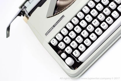 Cursive Font! Hermes Baby, Vintage Manual Typewriter, Restored - ElGranero Typewriter.Company