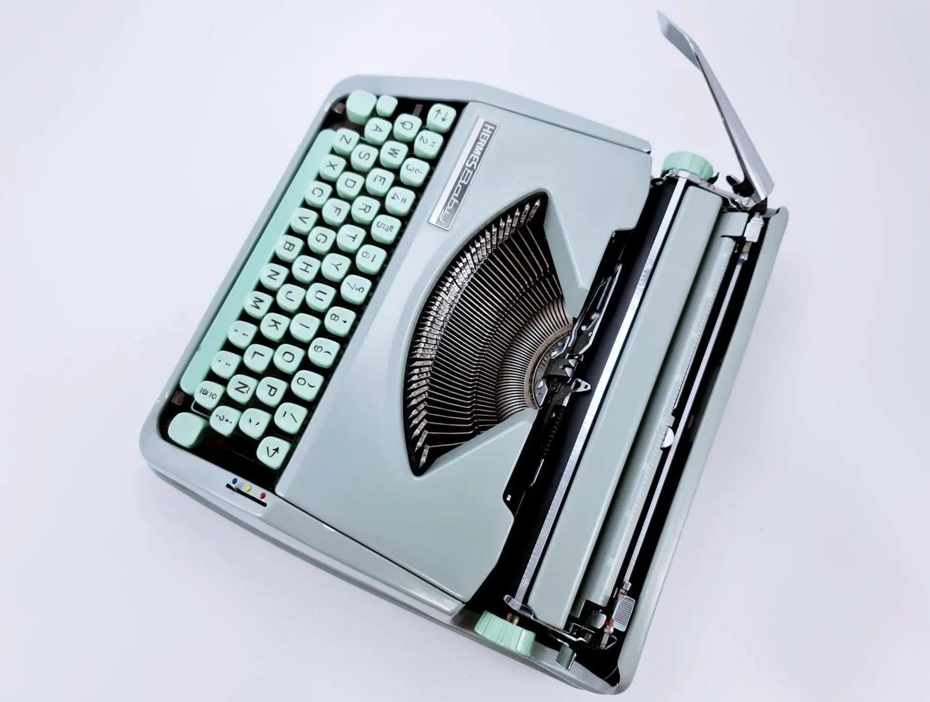 SOLD! Hermes Baby, Vintage Manual Typewriter, Restored - ElGranero Typewriter.Company