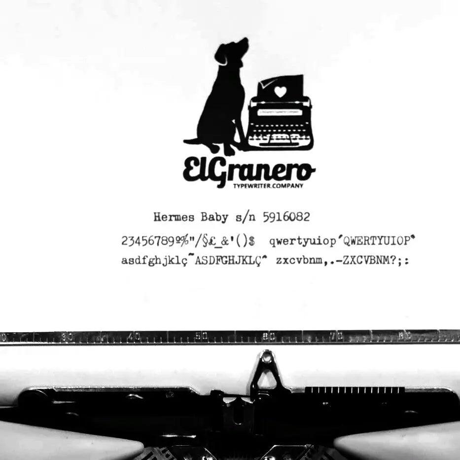 SOLD! Hermes Baby Seafoam Green, Vintage Manual Typewriter, Restored - ElGranero Typewriter.Company