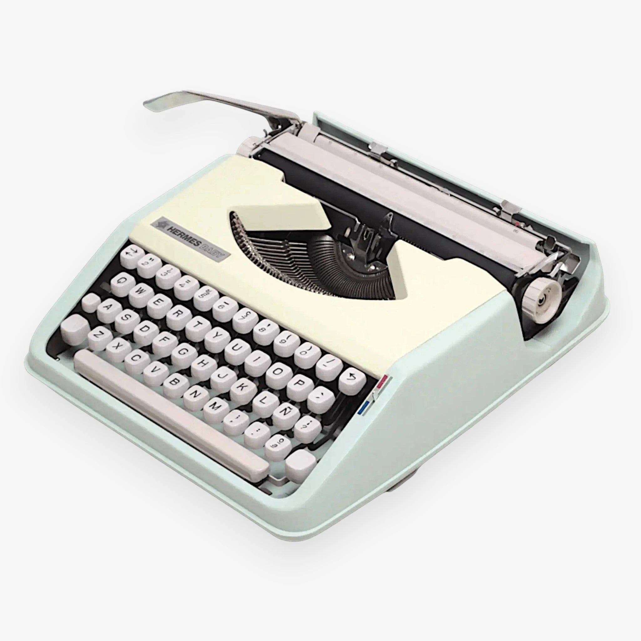 HERMES Baby Typewriter (タイプライター） Hermes Baby, Mint Green Manual Vintage Typewriter, Refurbished