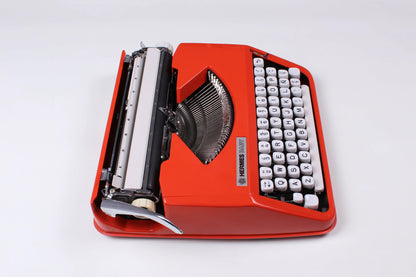 Hermes Baby Orange, Vintage Manual Typewriter, Restored - ElGranero Typewriter.Company