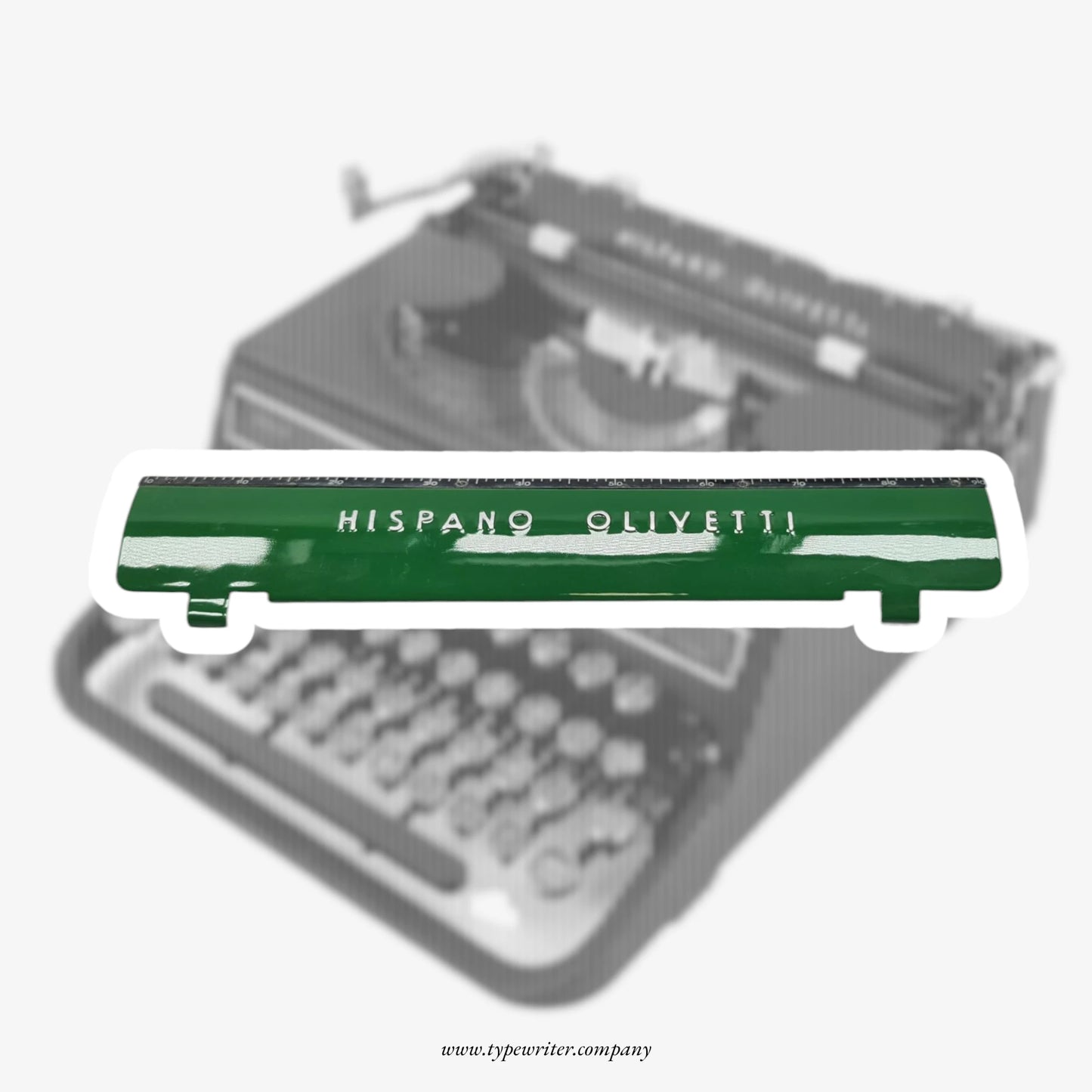 Hispano-Olivetti Studio 46 Original Paper Green Table / Paper Scale Plate – Typewriter Spare Part  ElGranero Typewriter.Company