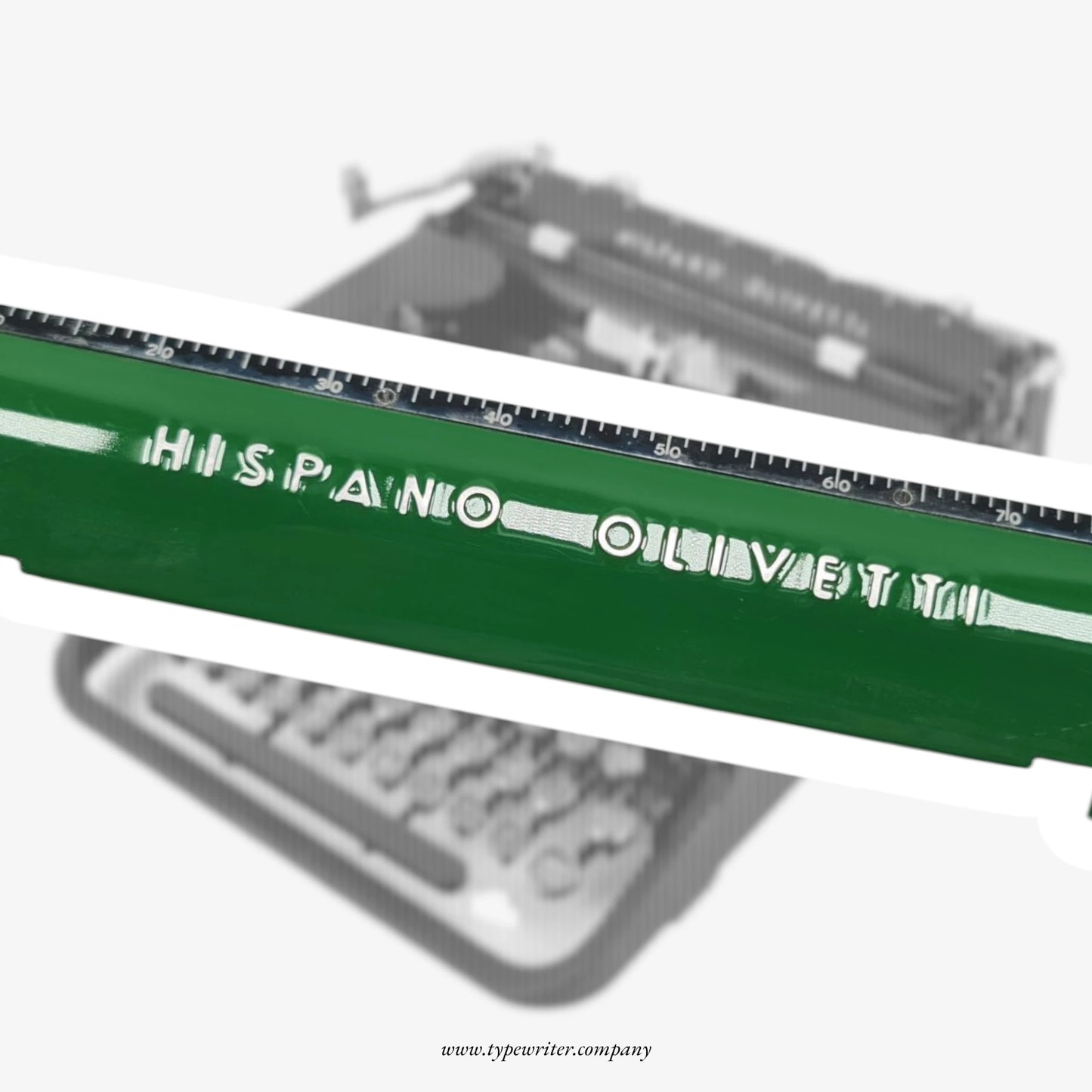 Hispano-Olivetti Studio 46 Original Paper Green Table / Paper Scale Plate – Typewriter Spare Part  ElGranero Typewriter.Company