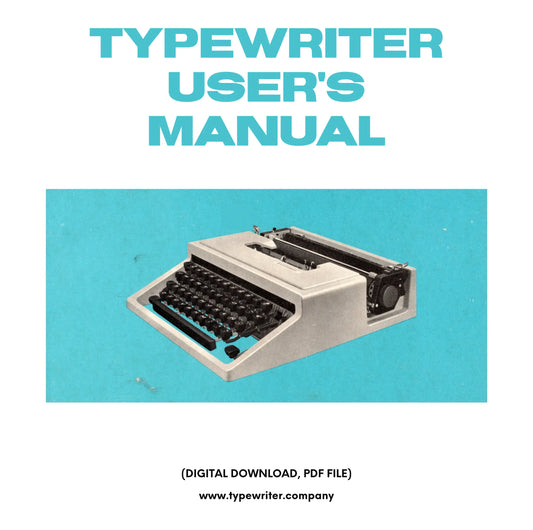 Instruction Manual for Vintage Typewriter Olivetti Dora PDF in Spanish El Granero Typewriter.Company