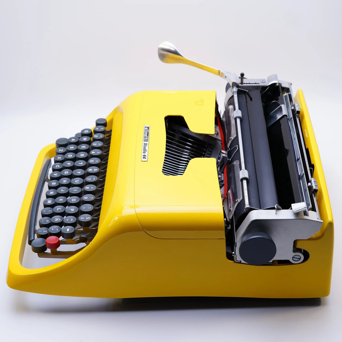 Limited Edition Olivetti Studio 44 Yellow Typewriter, Vintage, Manual Portable, Professionally Serviced by Typewriter.Company - ElGranero Typewriter.Company