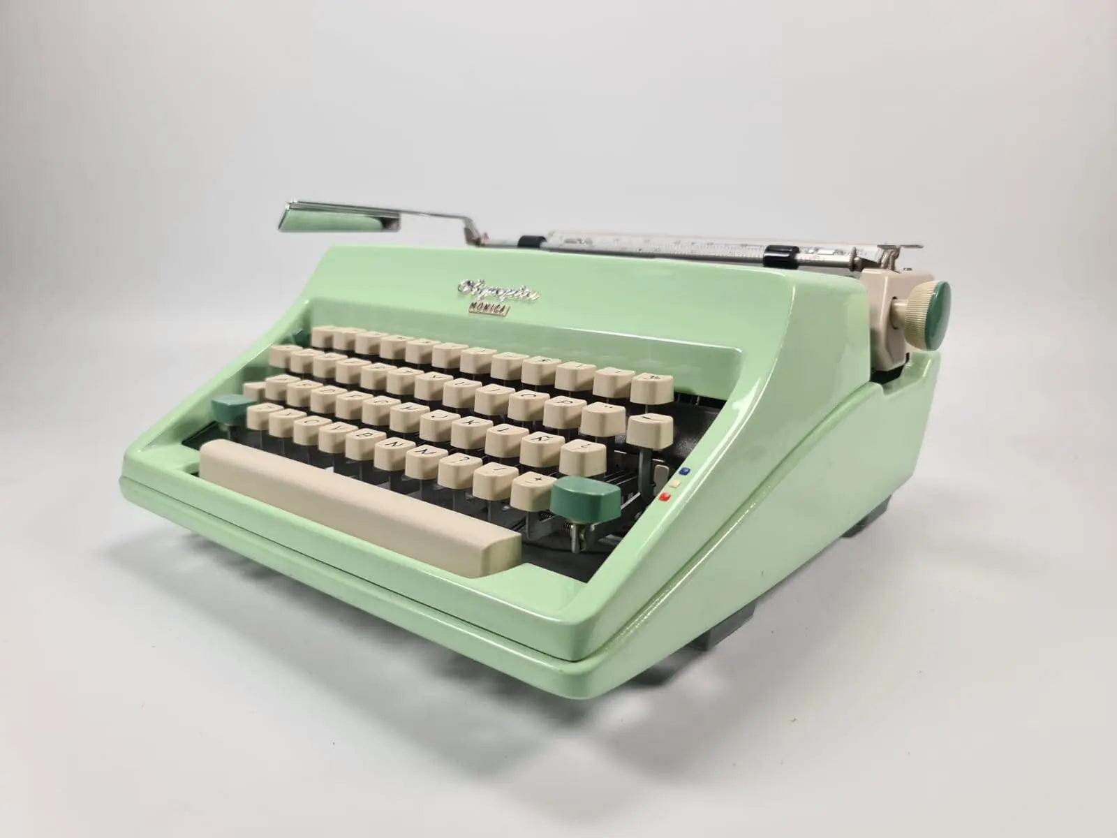 SOLD! Olympia SM Pistachio, Vintage Manual Typewriter, Restored - ElGranero Typewriter.Company