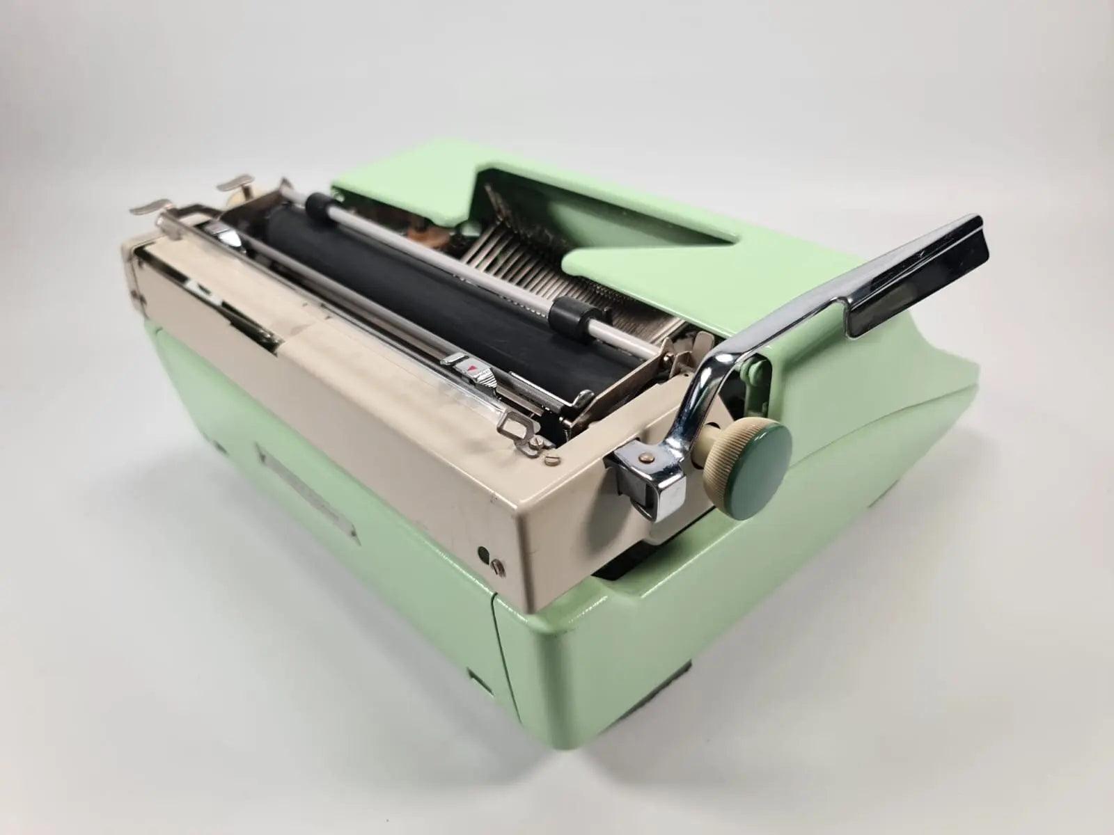 SOLD! Olympia SM Pistachio, Vintage Manual Typewriter, Restored - ElGranero Typewriter.Company