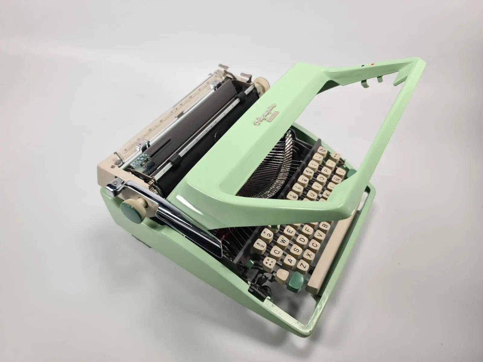 SOLD! Olympia SM Pistachio, Vintage Manual Typewriter, Restored - ElGranero Typewriter.Company