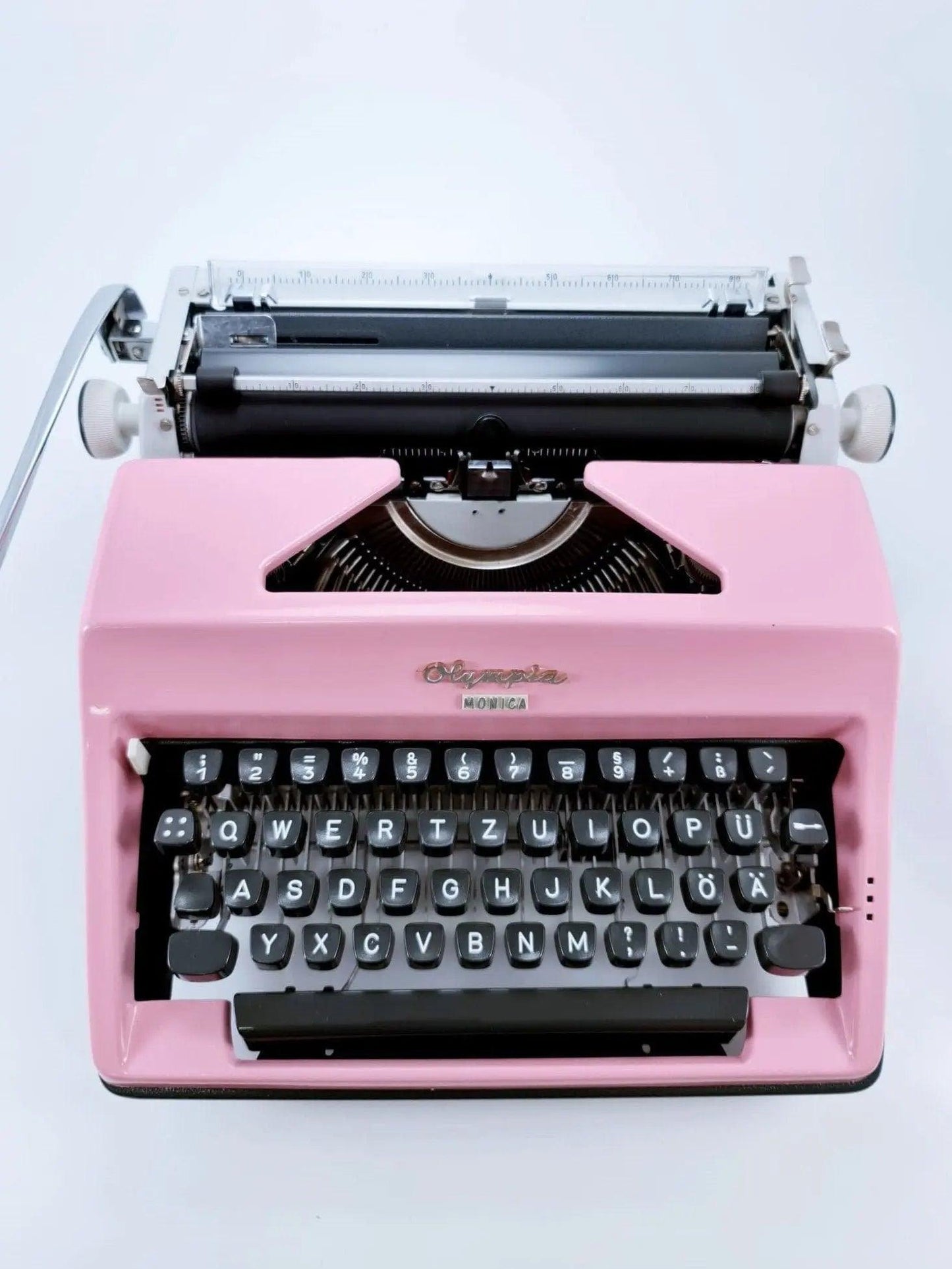 SOLD! Olympia SM Light Pink, Vintage Manual Typewriter, Restored - ElGranero Typewriter.Company