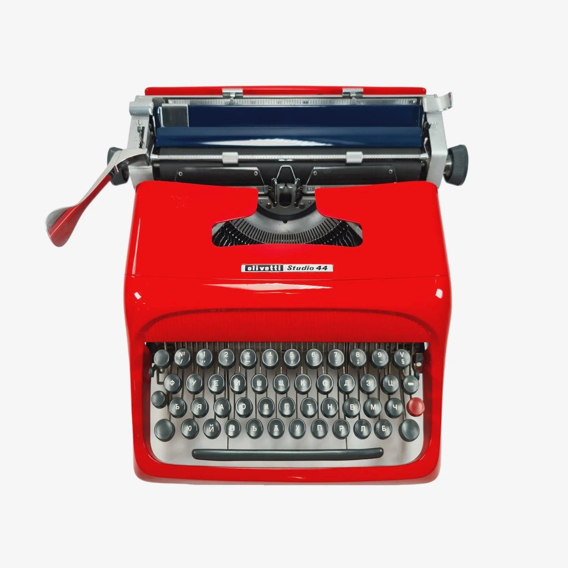 SOLD! Russian Typewriter Olivetti Studio 44 Typewriter, Restored - ElGranero Typewriter.Company