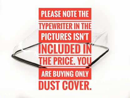 MEDIUM Typewriter Dust Cover for Olivetti MP1 / Ico Transparent - ElGranero Typewriter.Company