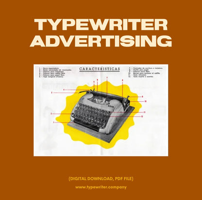 Original Vintage Ad for Typewriter Junior, PDF in Spanish - ElGranero Typewriter.Company