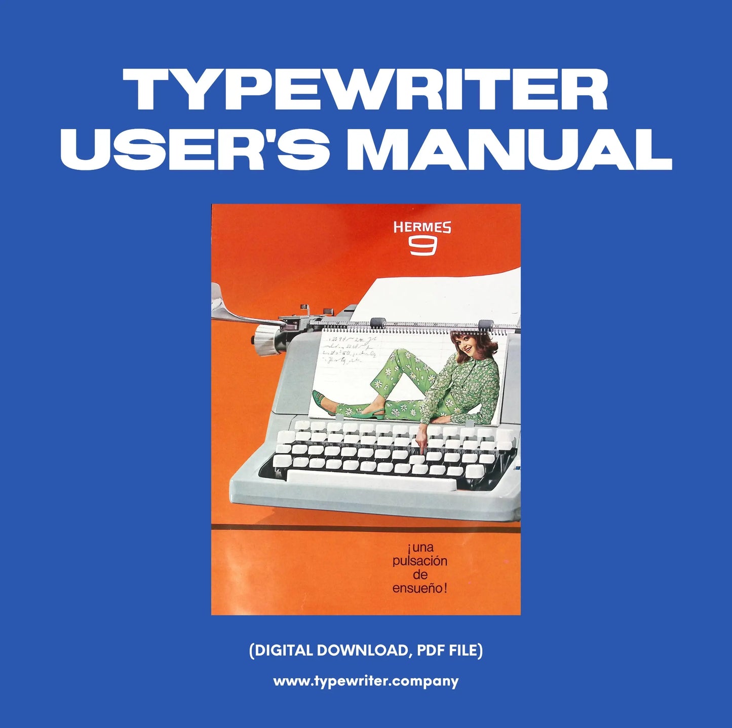Instruction Manual for Vintage Typewriter Hermes 9, in Spanish - ElGranero Typewriter.Company