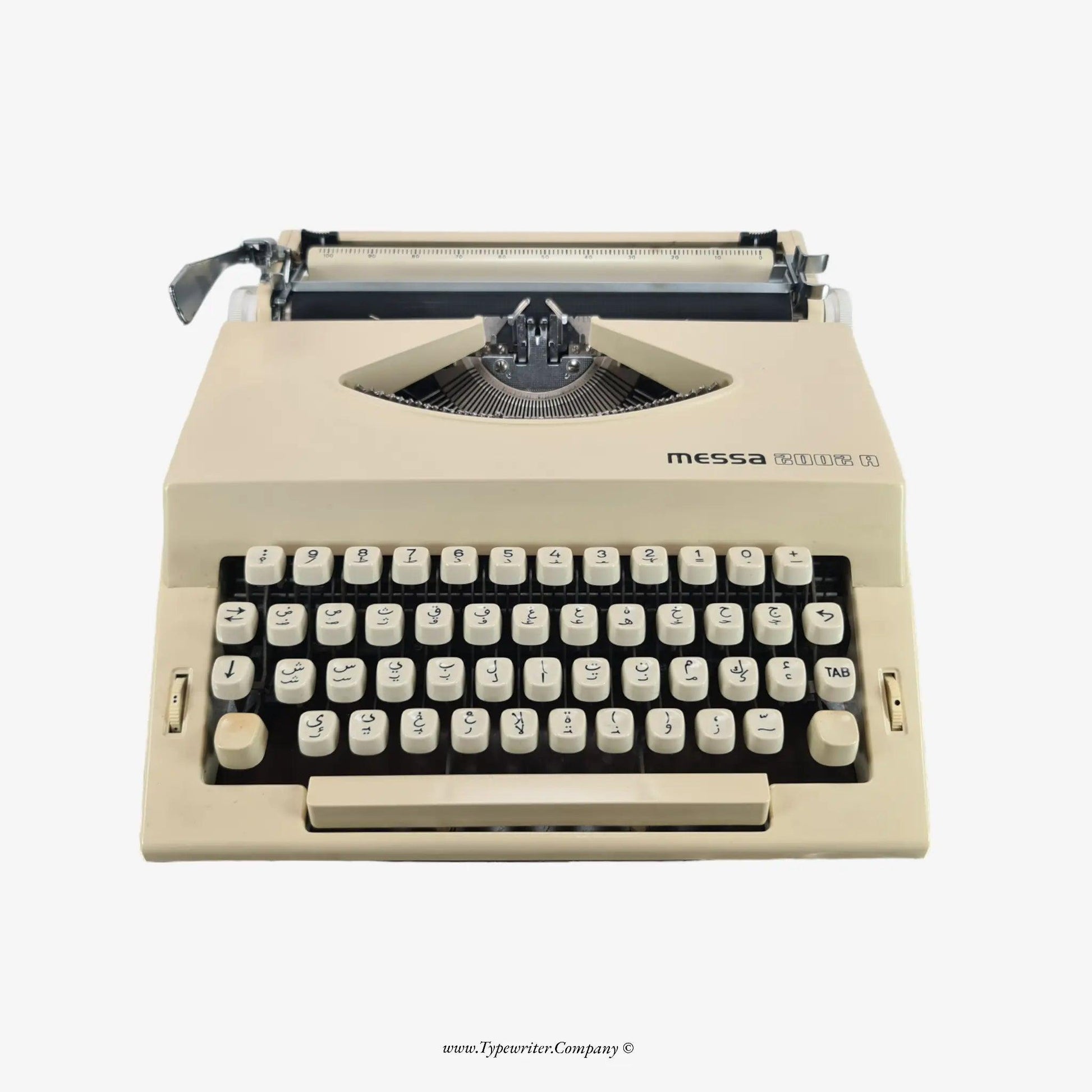 SOLD! Arabic Keyboard Vintage Typewriter, Messa 2002A, Manual Serviced - ElGranero Typewriter.Company