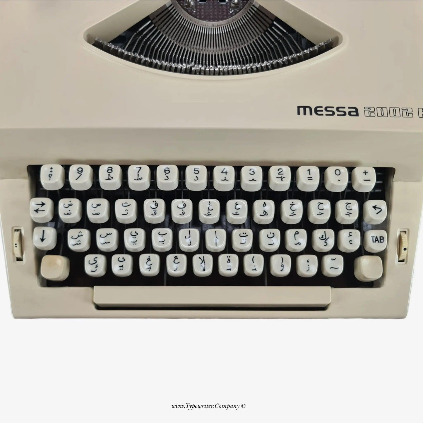 SOLD! Arabic Keyboard Vintage Typewriter, Messa 2002A, Manual Serviced - ElGranero Typewriter.Company