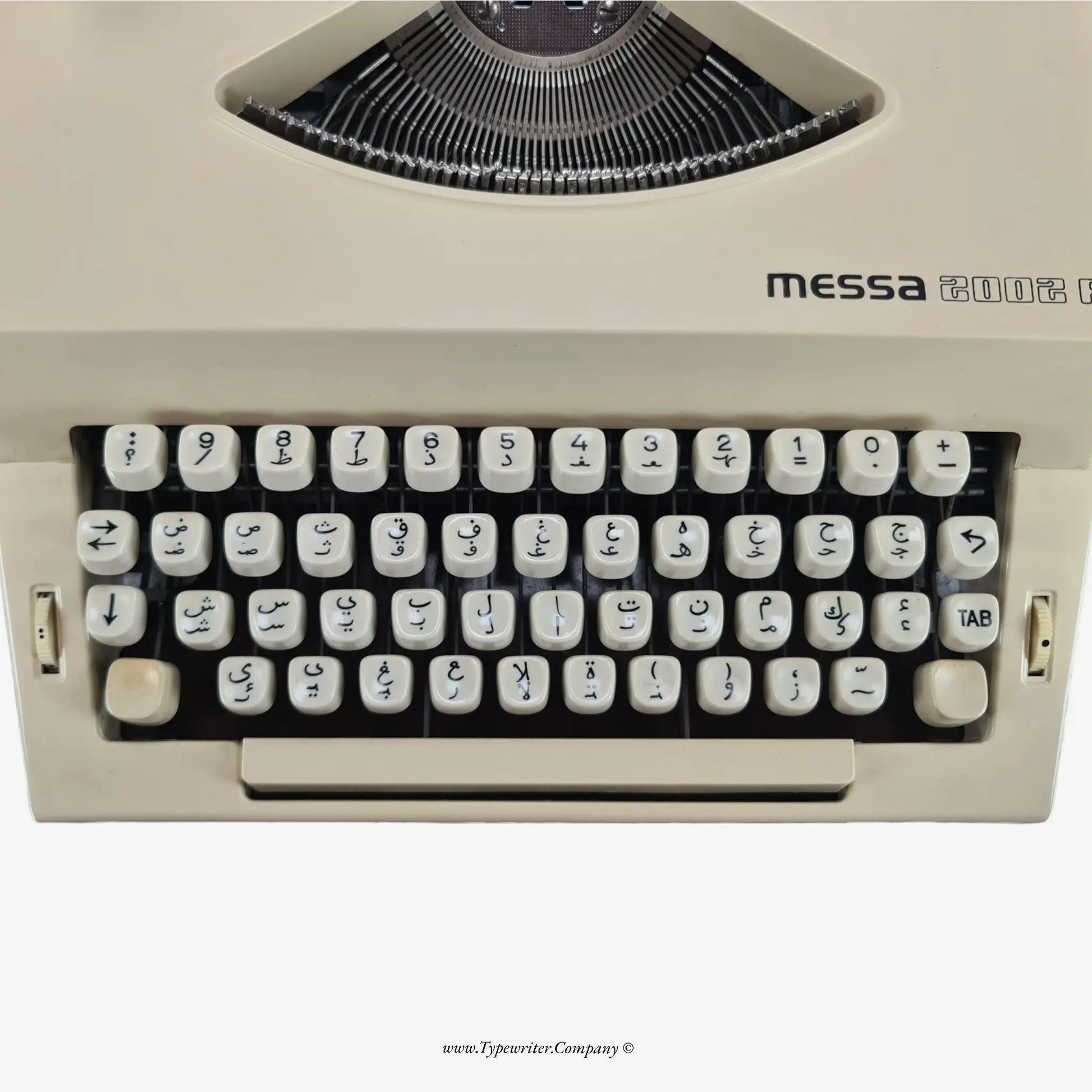 SOLD! Arabic Keyboard Vintage Typewriter, Messa 2002A, Manual Serviced - ElGranero Typewriter.Company