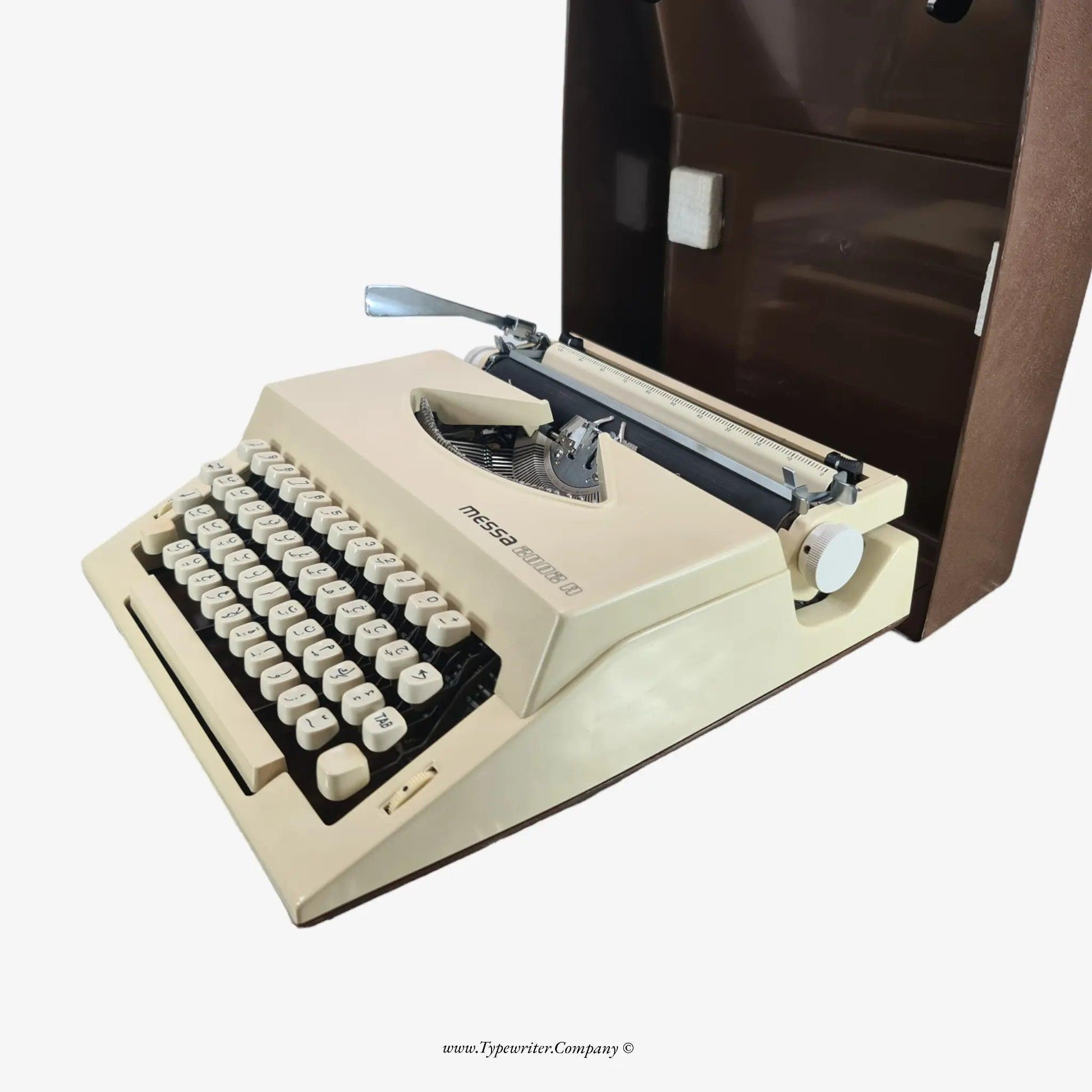SOLD! Arabic Keyboard Vintage Typewriter, Messa 2002A, Manual Serviced - ElGranero Typewriter.Company