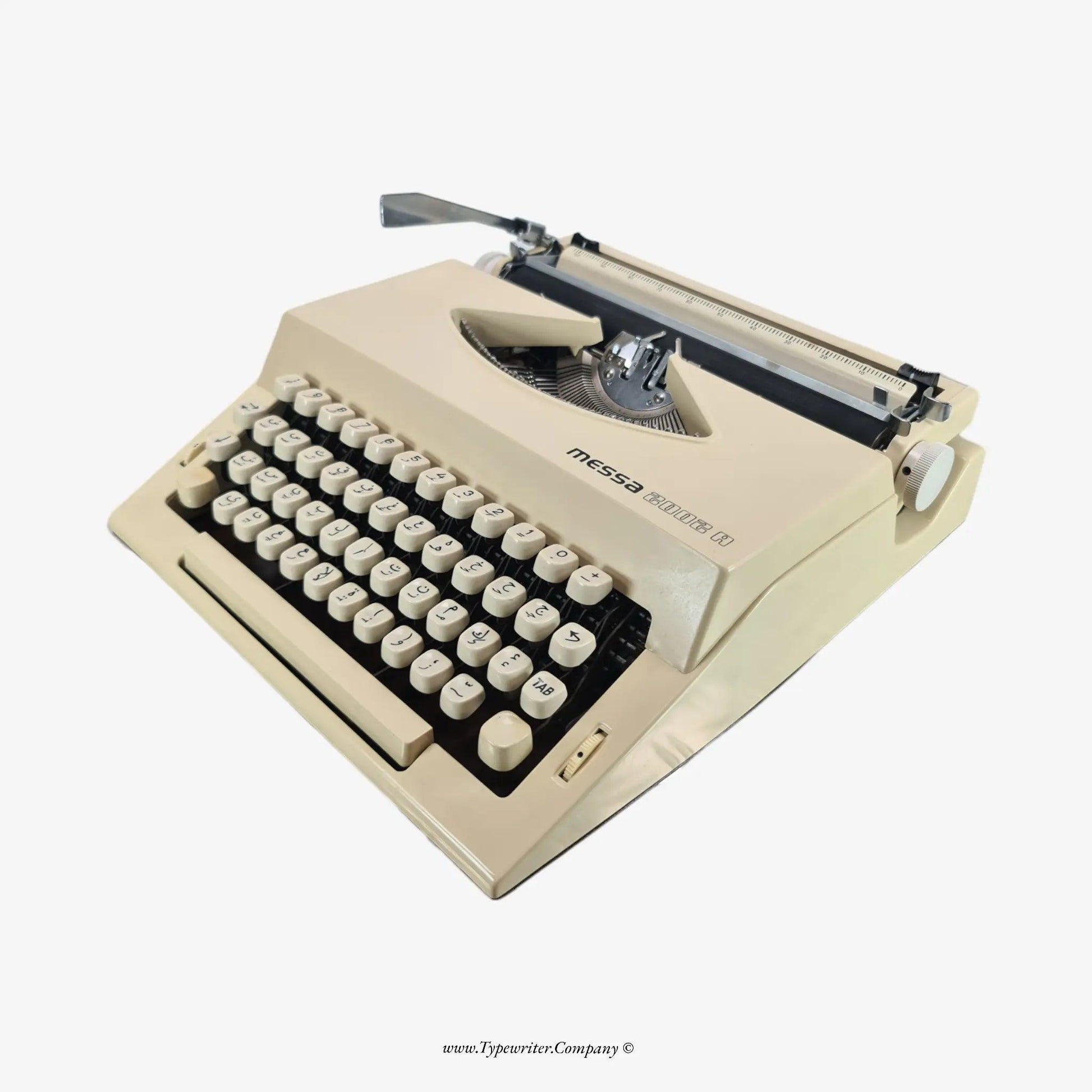 SOLD! Arabic Keyboard Vintage Typewriter, Messa 2002A, Manual Serviced - ElGranero Typewriter.Company