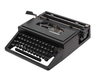 Olivetti Dora, Black Portable Manual Vintage Typewriter, Restored - ElGranero Typewriter.Company