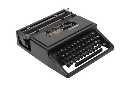Olivetti Dora, Black Portable Manual Vintage Typewriter, Restored - ElGranero Typewriter.Company
