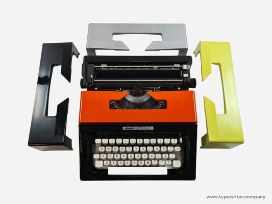 Olivetti Lettera 25 Custom Color, Vintage Manual Typewriter, Restored - ElGranero Typewriter.Company