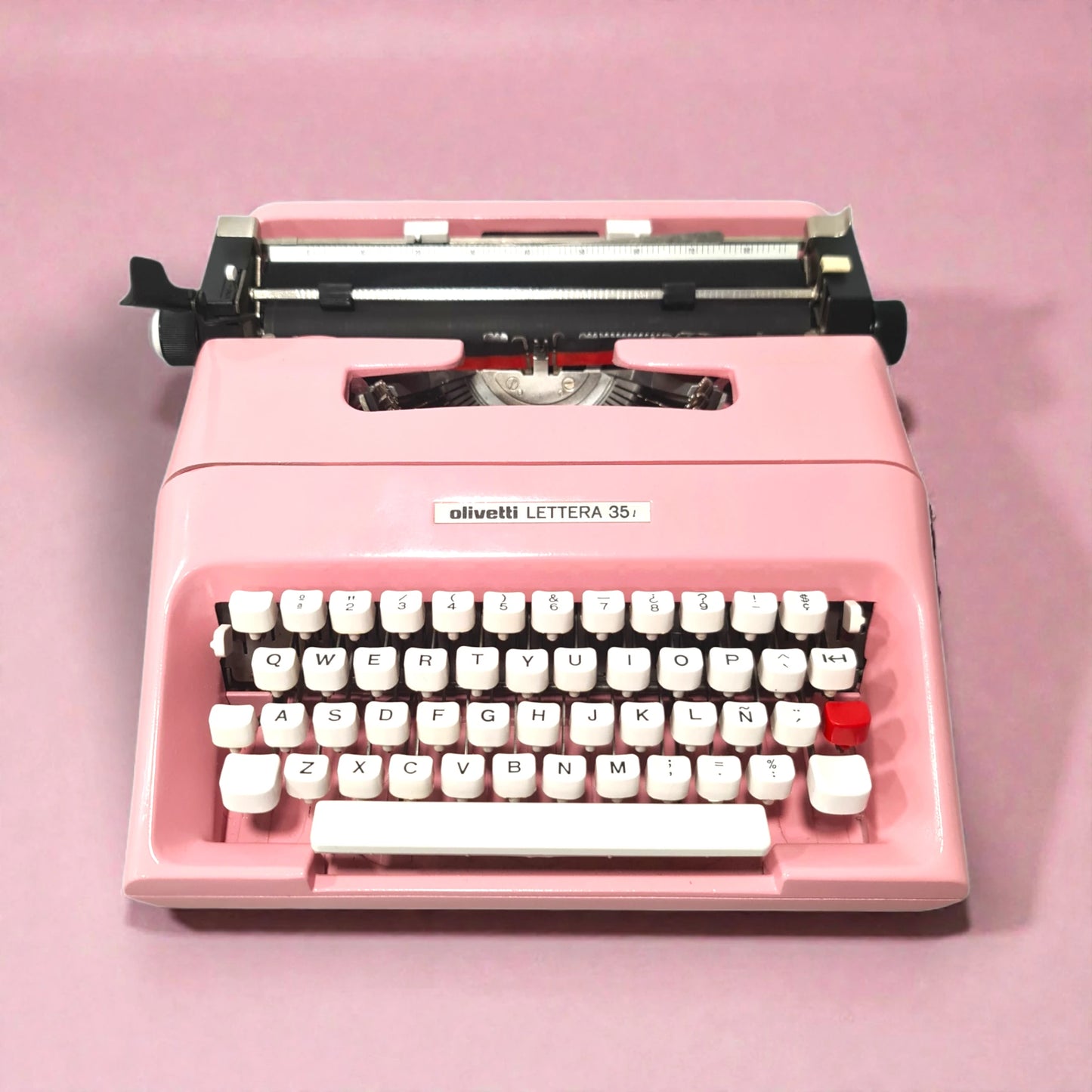 Olivetti Lettera 35 Orchid Pink Vintage, Manual Typewriter, Restored  ElGranero Typewriter.Company