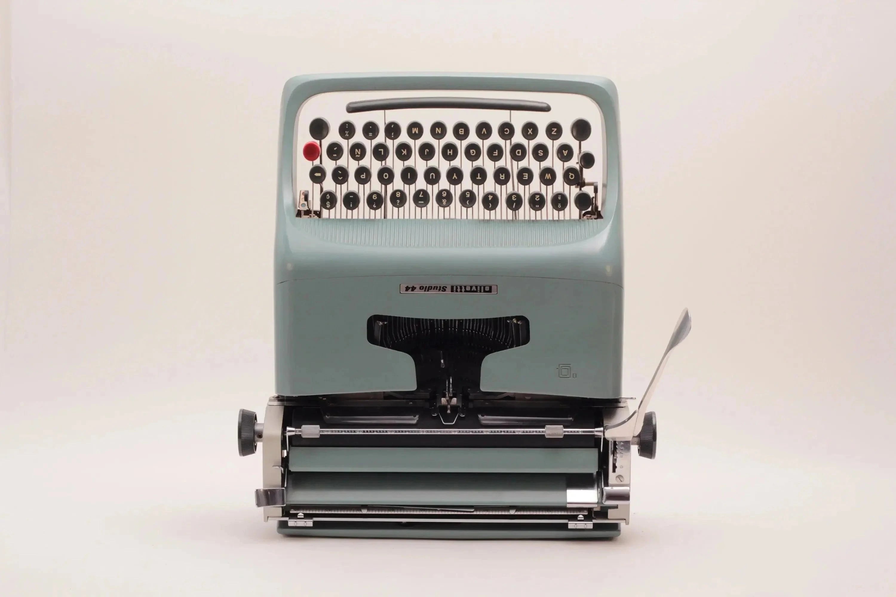 Olivetti Studio 44 Original Blue Vintage Manual Typewriter