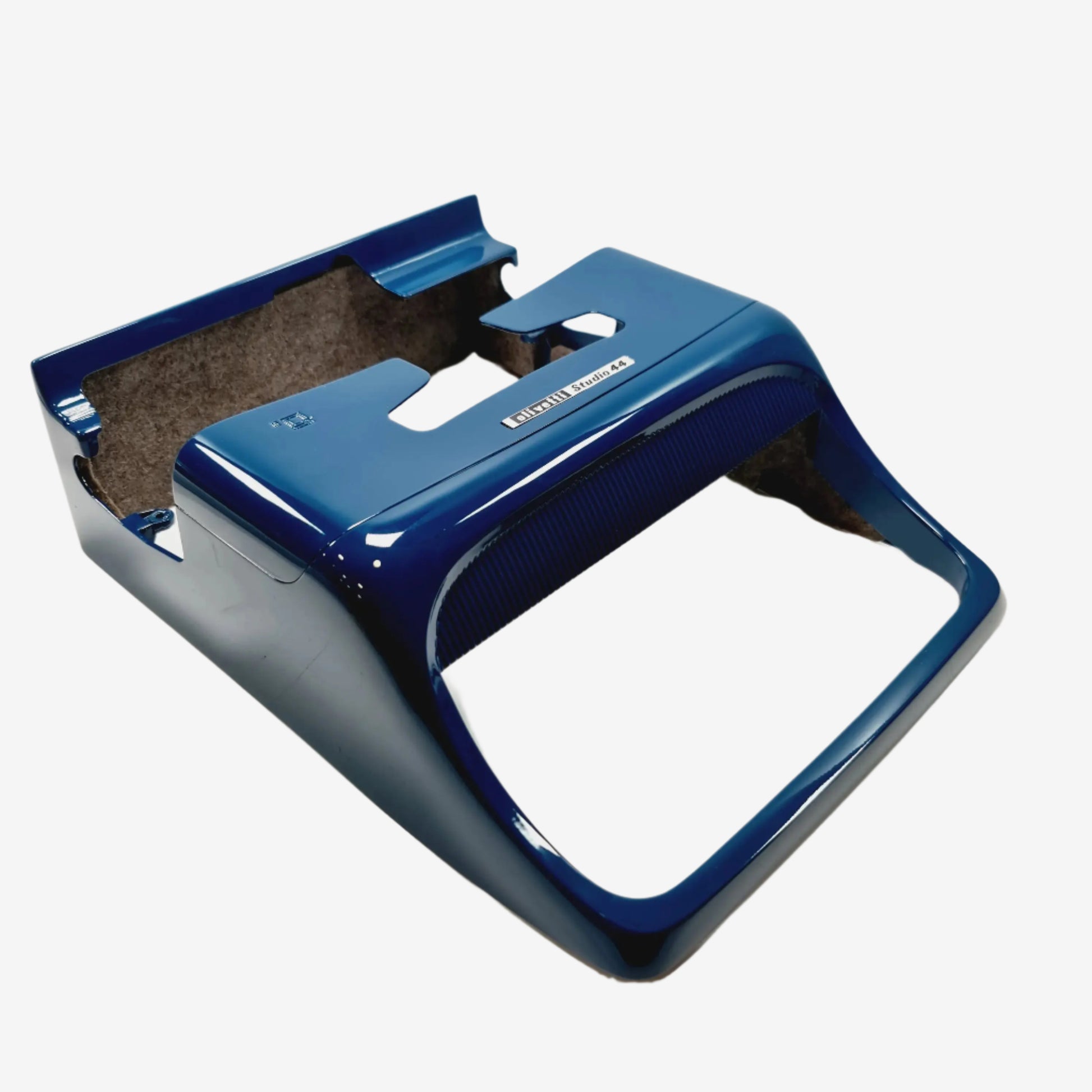 Olivetti Studio 44 chassis professionally painted in navy blue - ElGranero Typewriter.Company