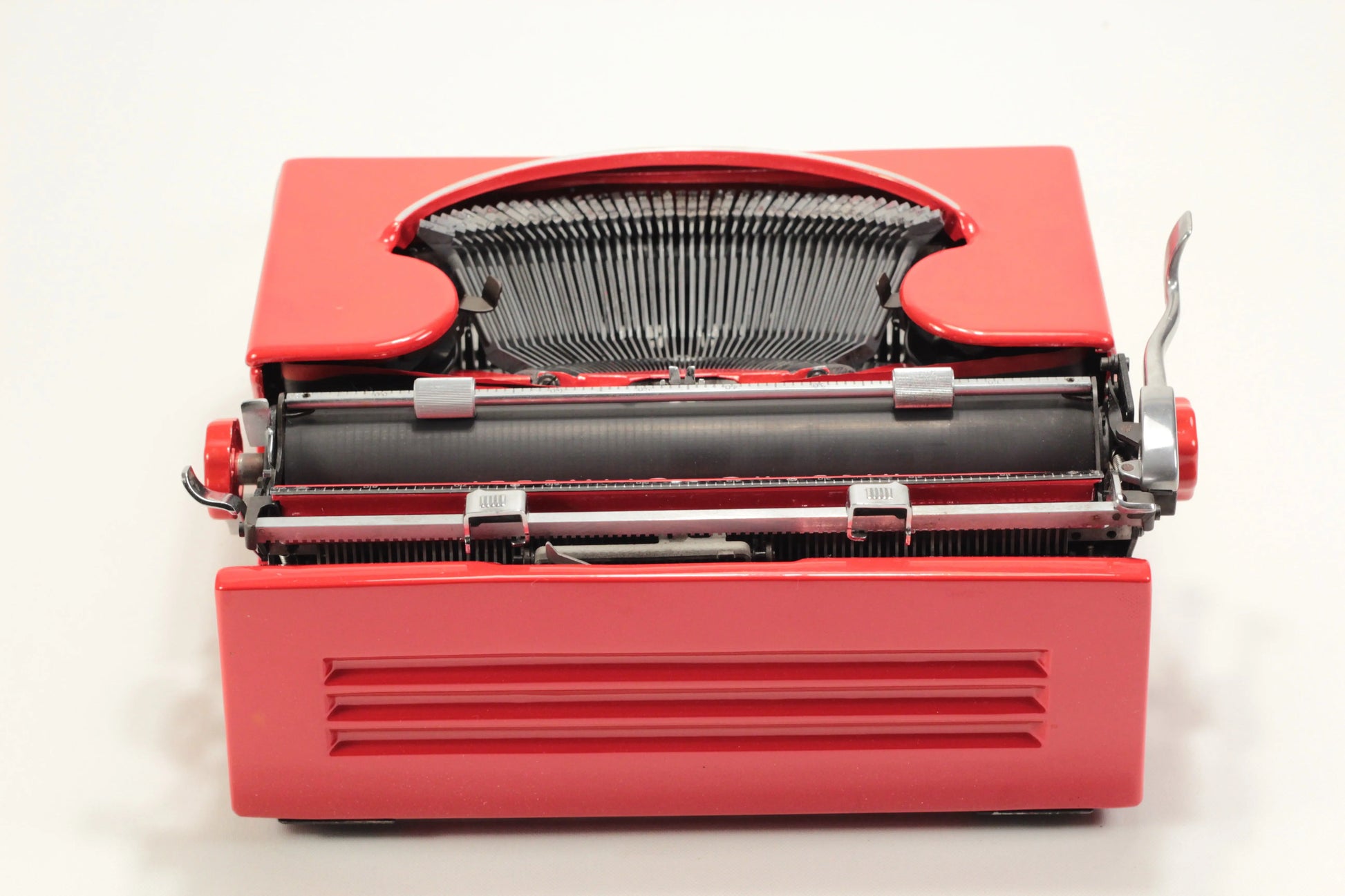 Olivetti Studio 46(42) Glossy Red Vintage Typewriter, Serviced - ElGranero Typewriter.Company