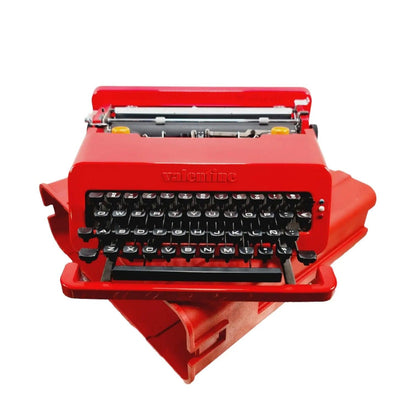 Olivetti Valentine S, Red Manual Vintage Typewriter, Serviced - ElGranero Typewriter.Company