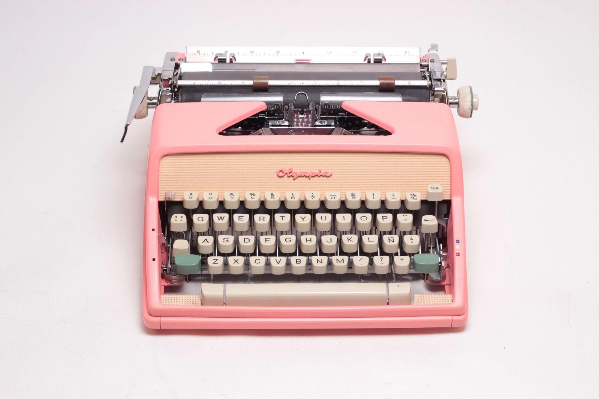 SOLD! Olympia SM7 Pink, Vintage Manual Typewriter, Restored - ElGranero Typewriter.Company