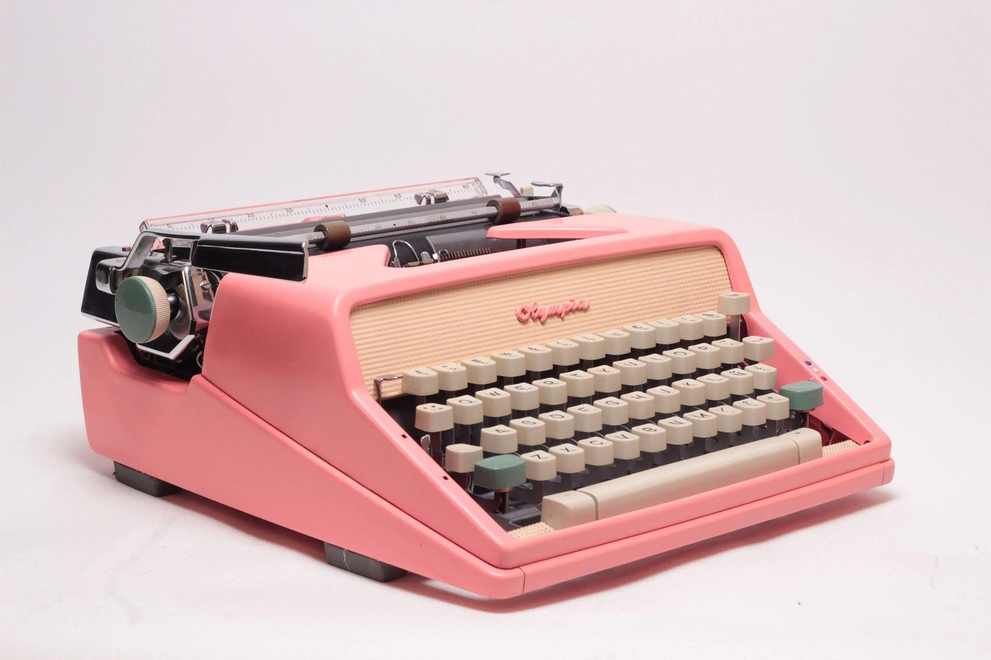 SOLD! Olympia SM7 Pink, Vintage Manual Typewriter, Restored - ElGranero Typewriter.Company