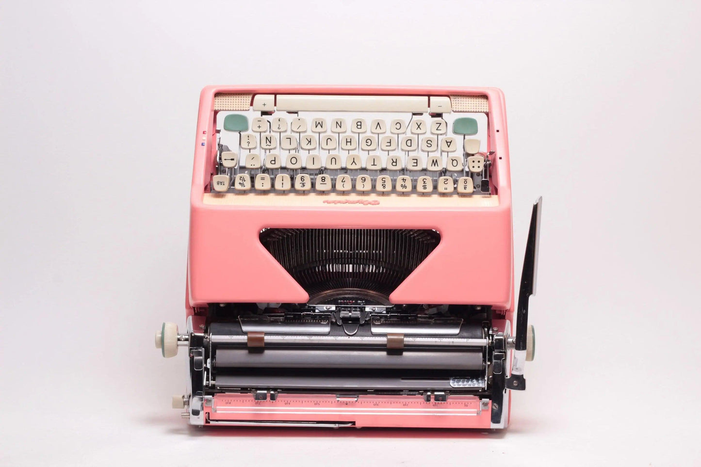 SOLD! Olympia SM7 Pink, Vintage Manual Typewriter, Restored - ElGranero Typewriter.Company