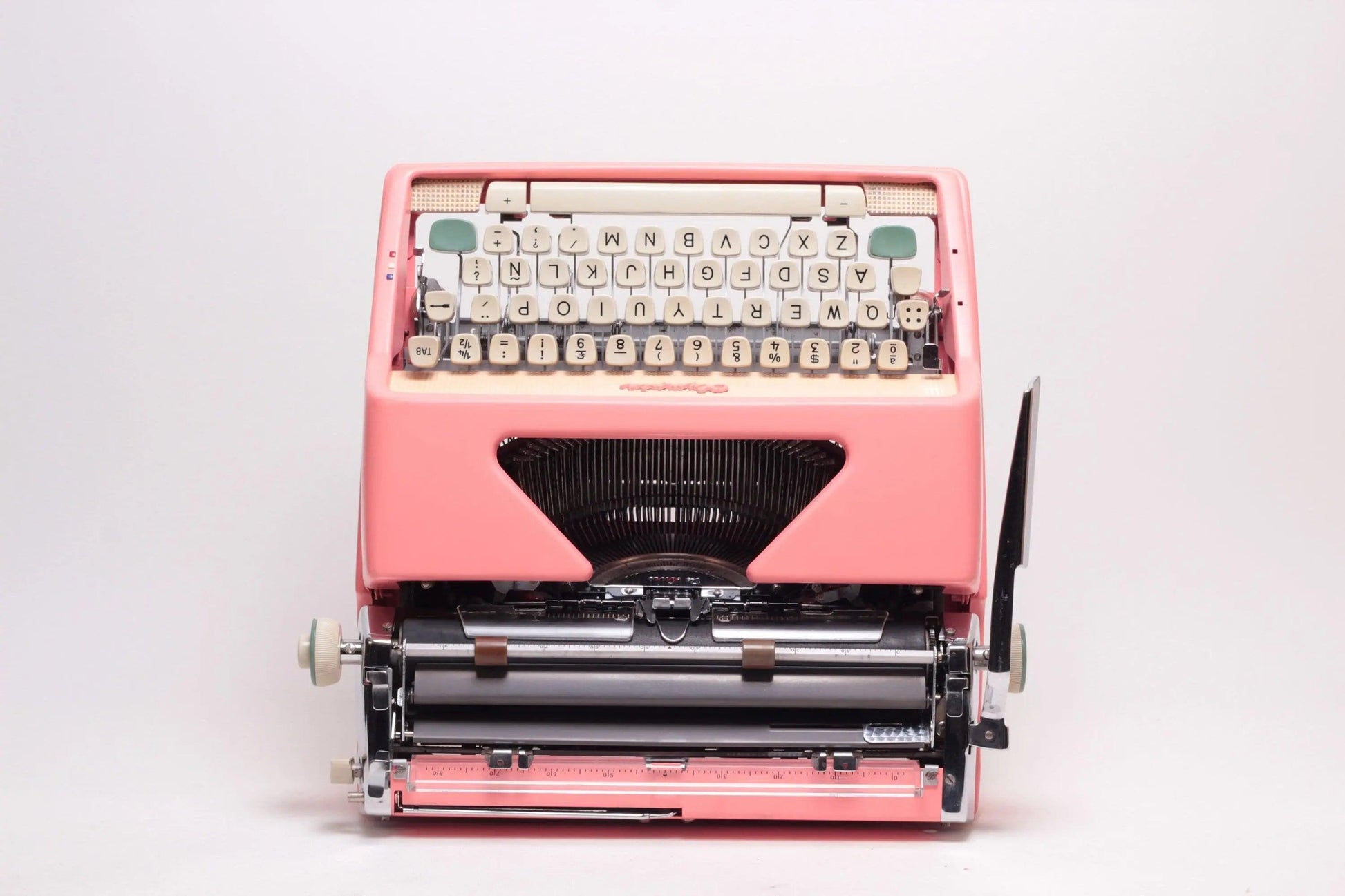 SOLD! Olympia SM7 Pink, Vintage Manual Typewriter, Restored - ElGranero Typewriter.Company