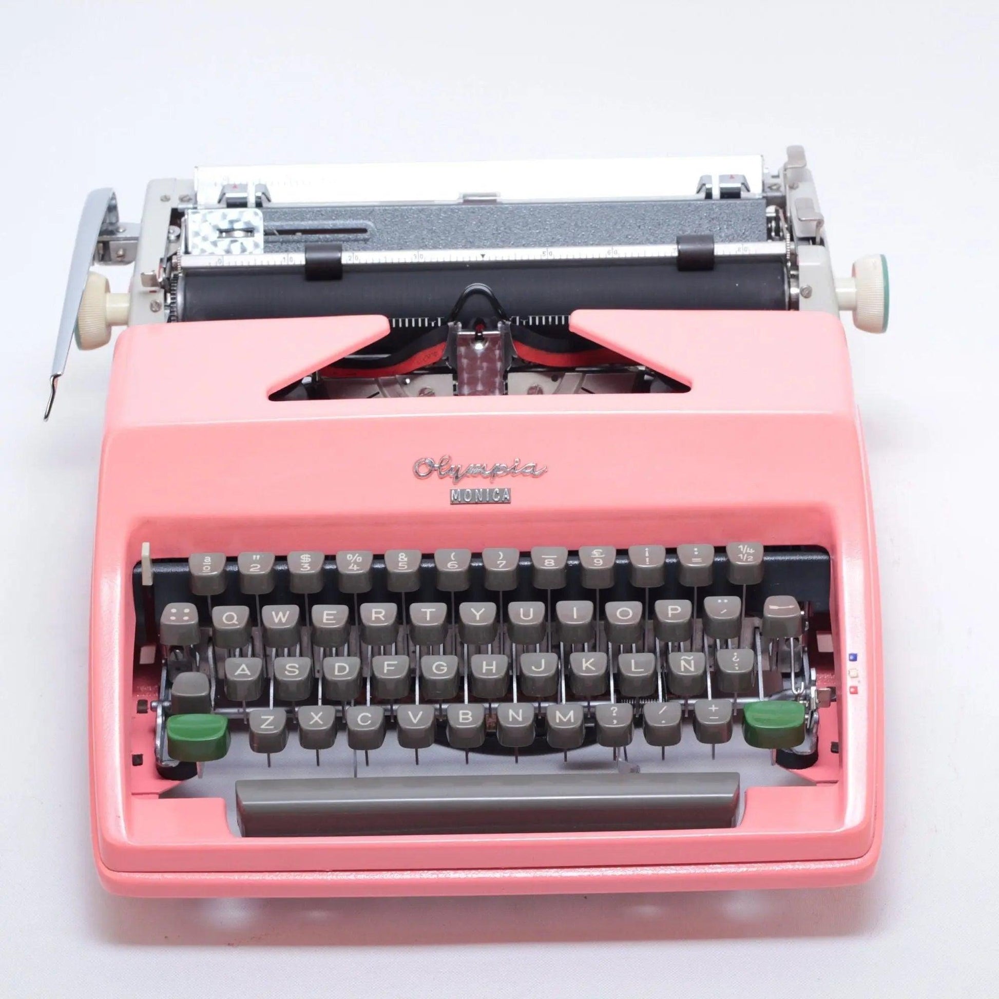 SOLD! Olympia SM Pink, Vintage Manual Typewriter, Refurbished - ElGranero Typewriter.Company