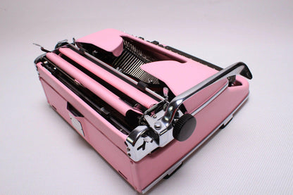 SOLD! Olympia SM Light Pink, Vintage Manual Typewriter, Restored - ElGranero Typewriter.Company