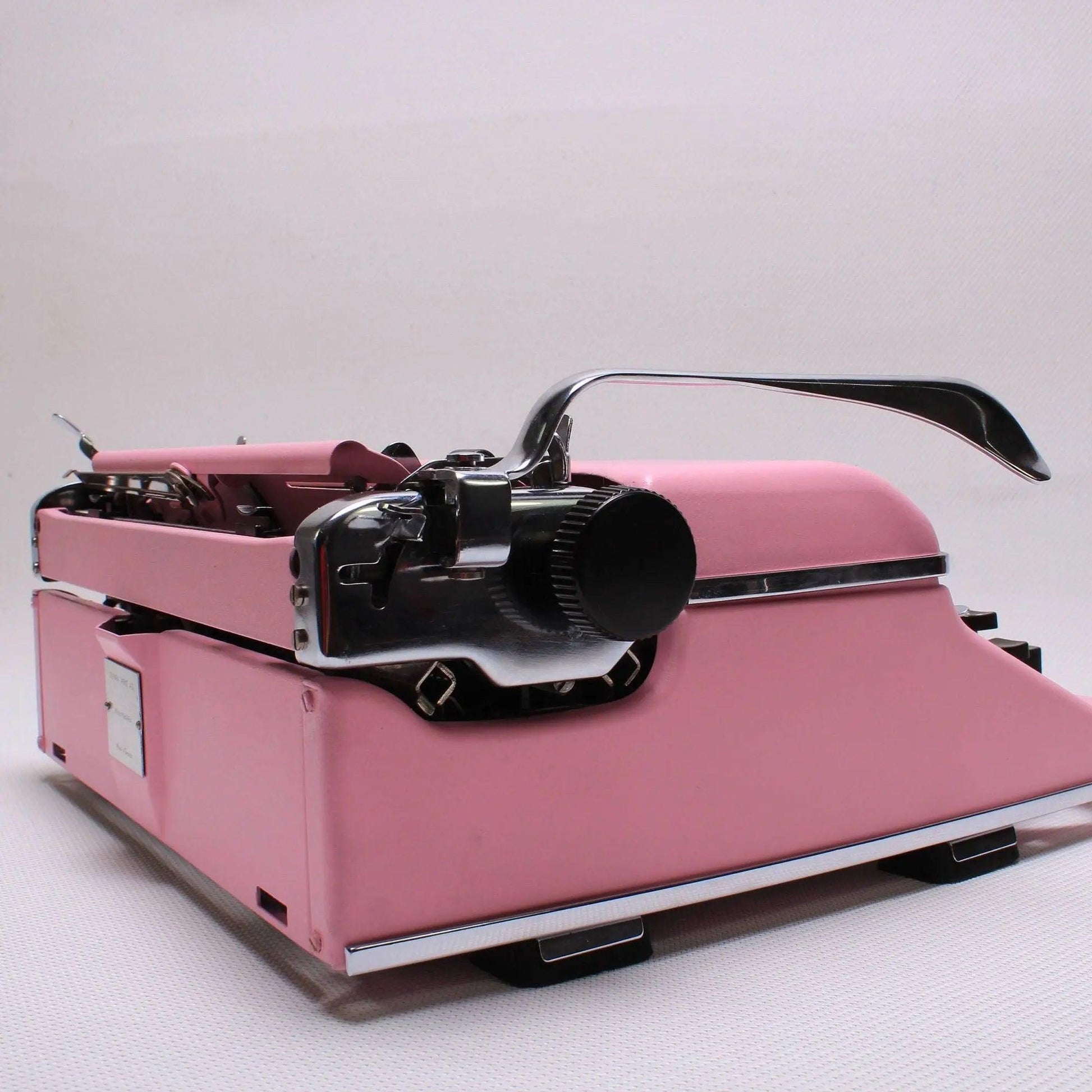 SOLD! Olympia SM Light Pink, Vintage Manual Typewriter, Restored - ElGranero Typewriter.Company